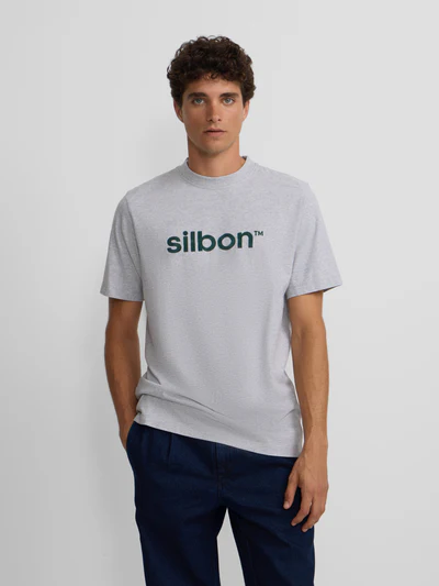 Camiseta Flock Gris - Silbon