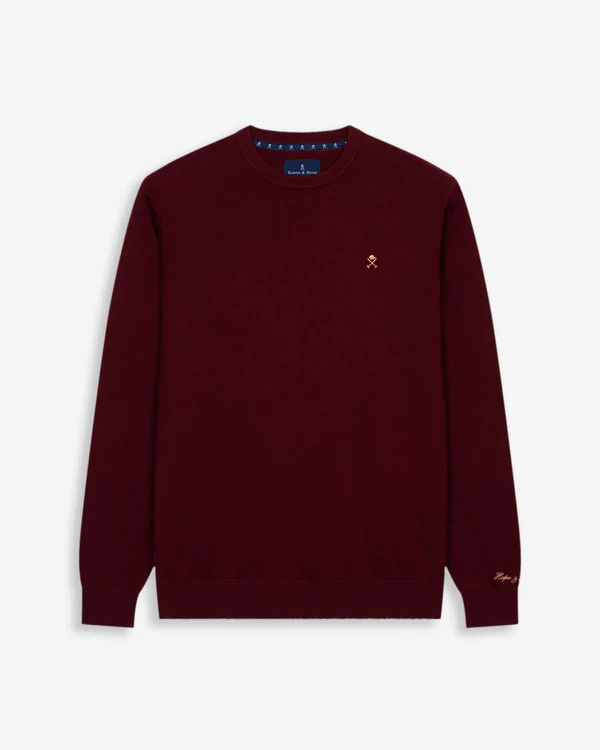 Jersey Icon Round Neck Burgundy - Harper &amp; Neyer