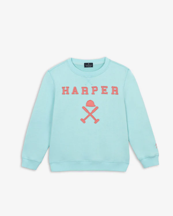 Sudadera Brooklyn Kids Turquoise - Harper &amp; Neyer