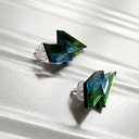 Pendientes Metacrilato Rayo Doble Color Verde-Azul