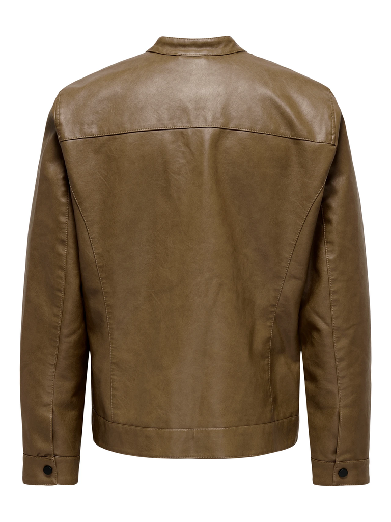 Chaqueta Onsmike Pu Racer Jacket Otw Noos Monks Robe - Only &amp; Sons