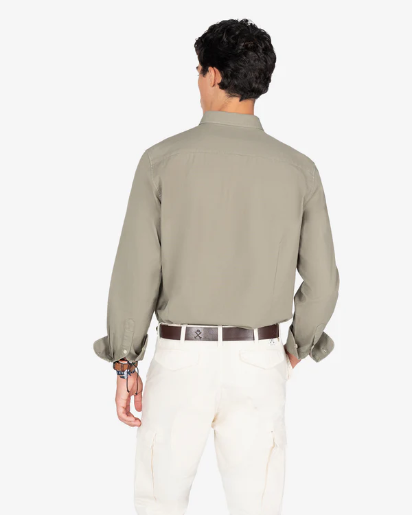 Camisa Veneto Moss Green - Harper &amp; Neyer