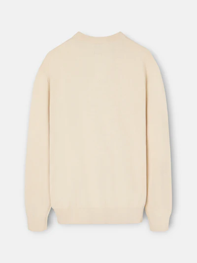 Jersey Classic Cuello Redondo Beige Claro - Silbon