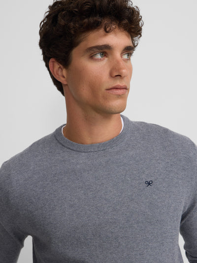 Jersey Classic Cuello Redondo Gris - Silbon