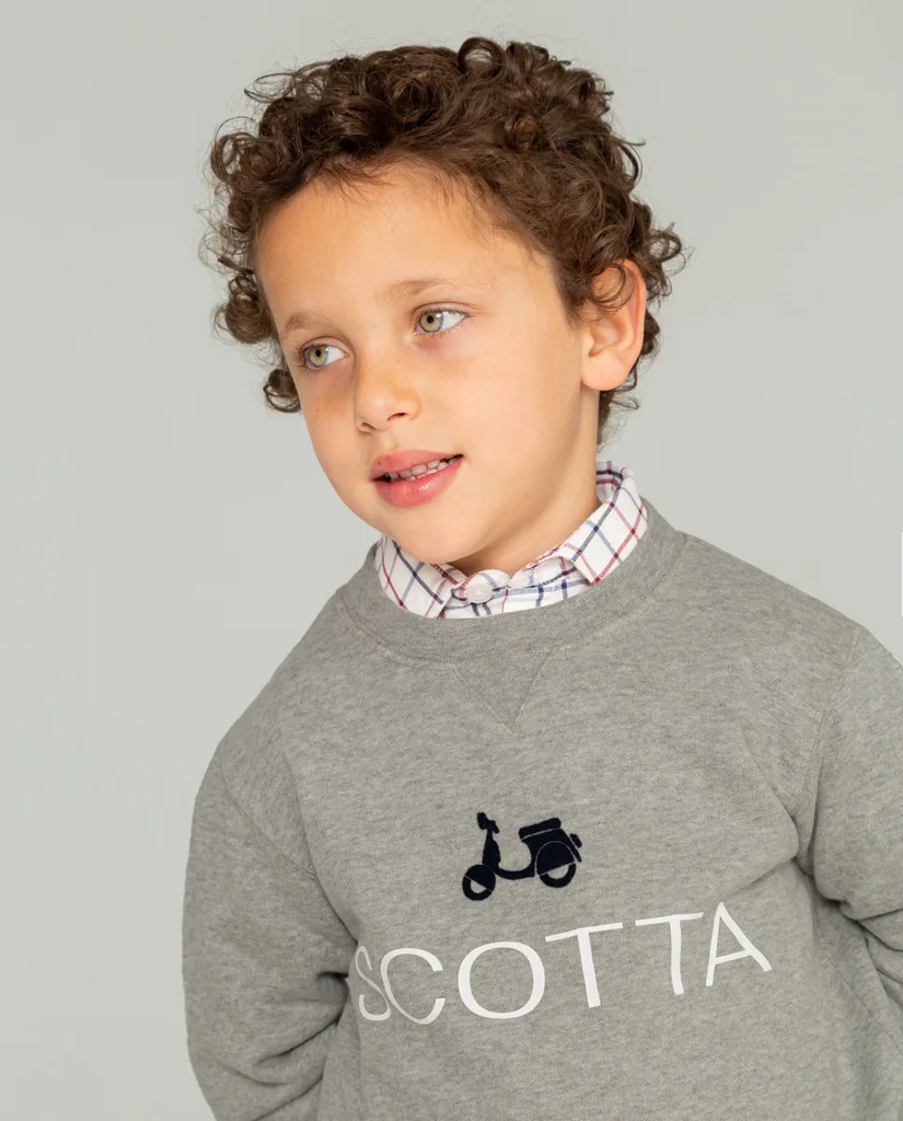 Sudadera Niño Logo Gris - Scotta