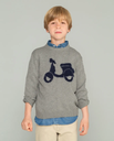 Jersey Niño Moto Logo Gris - Scotta