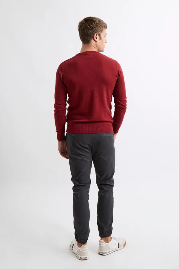 Jersey Cuello Redondo Burdeos - Williot