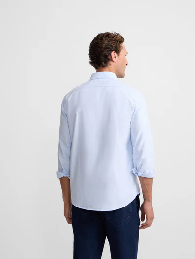 Camisa Sport Oxford Regular Fit Celeste  - Silbon
