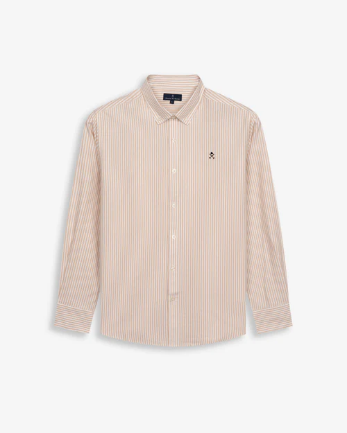 Camisa North Sea Camel - Harper &amp; Neyer