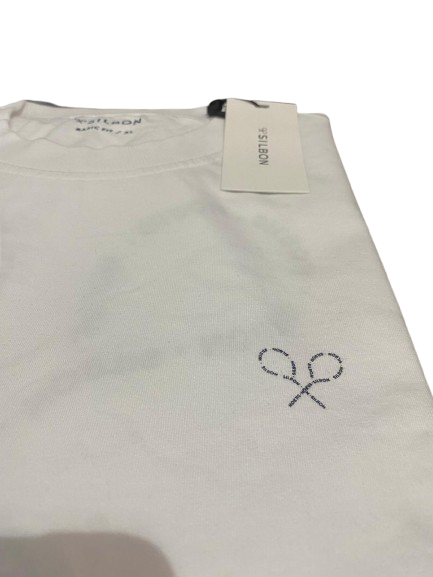Camiseta Raquetas Lettering Blanca - Silbon