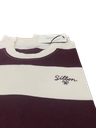 Camiseta Special Fit Raya Ancha Burdeos - Silbon