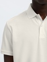 Slhfave Button SS Polo Noos Cloud Dancer - Selected Homme