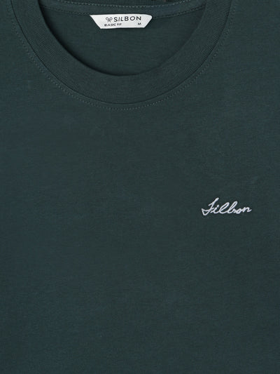 Camiseta Hotel Bleu Verde Oscuro - Silbon