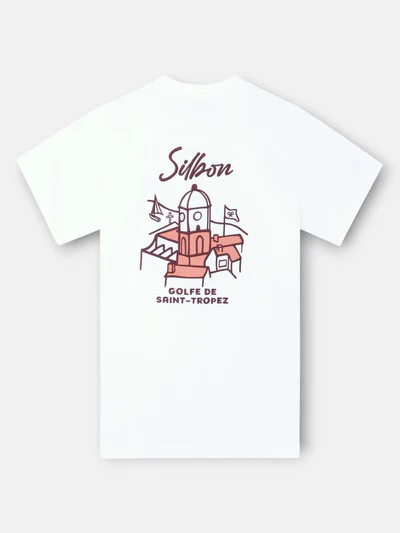 Camiseta Golfe De Saint-Tropez Blanco - Silbon
