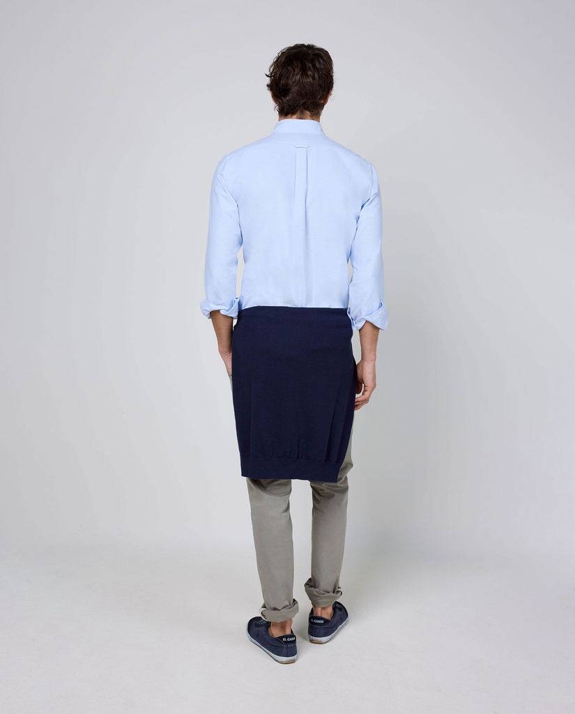 Camisa Oxford Liso Celeste - El Ganso