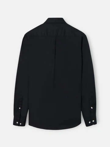 Camisa Polera Sport Lino Negro - Silbon