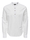 Onscaiden Lino Camisa White - Only &amp; Sons
