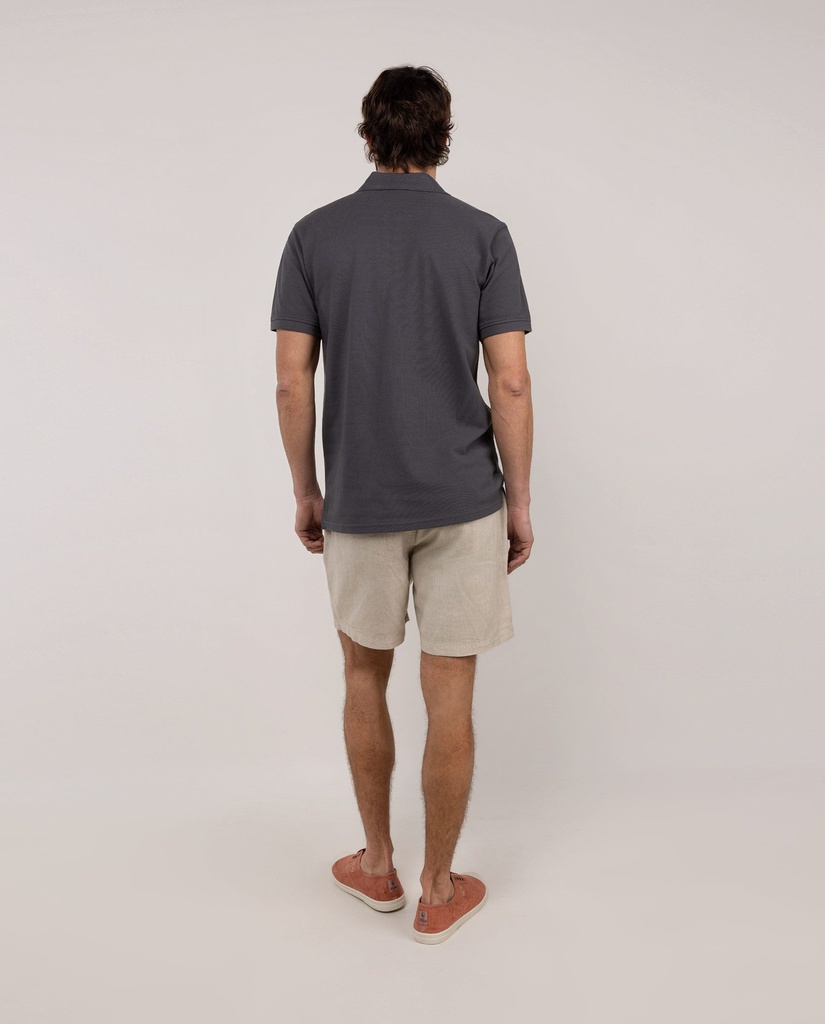Polo Piqué Garment Dyed Antracita - El Ganso