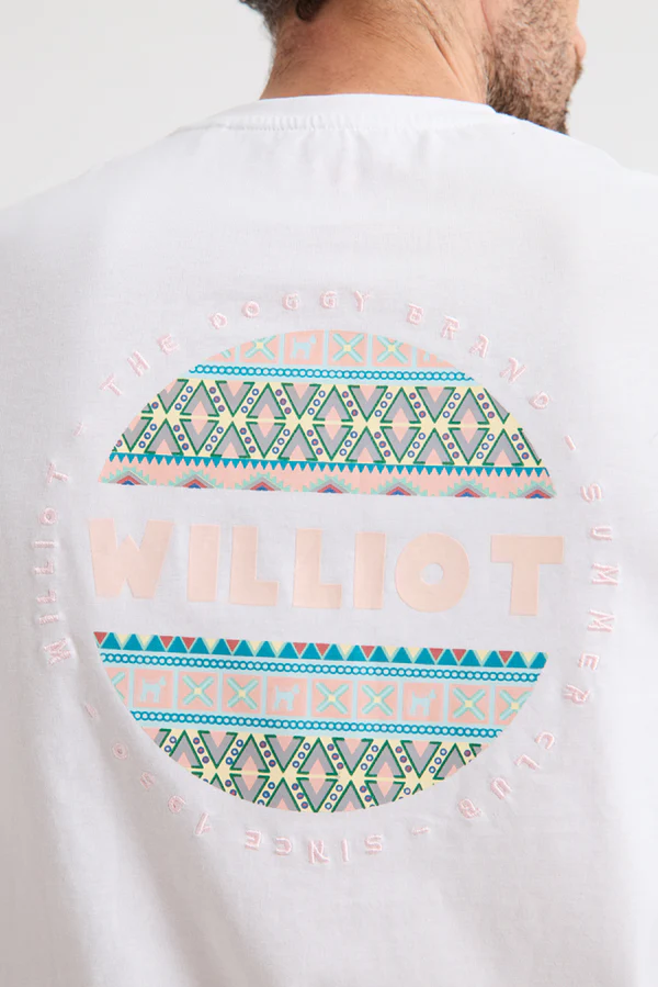 Camiseta Círculo Étnico Blanco- Williot