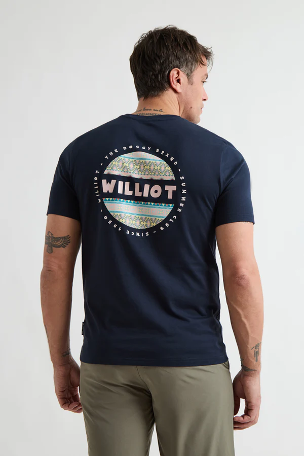 Camiseta Círculo Étnico Marino - Williot