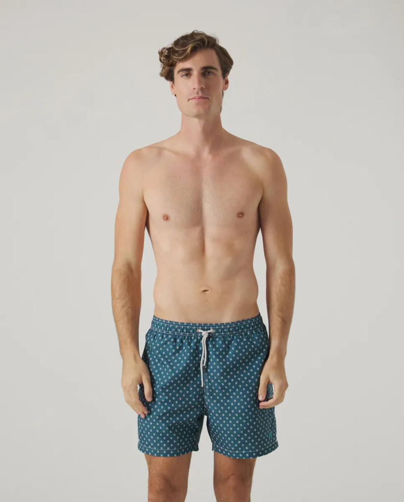 Bañador Flowers Classic Marino - Scotta