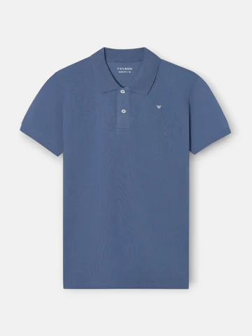Polo Clásico Liso Azul Indigo - Silbon