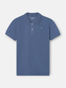 Polo Clásico Liso Azul Indigo - Silbon