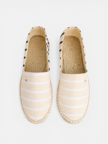 Alpargata Rayas Azul Marino Blanco - Silbon