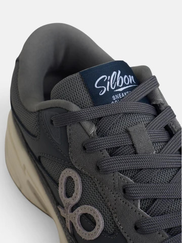 Zapatilla Running Tono Gris - Silbon