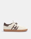 Sneaker Hamptons Suede Buttercream - Harper &amp; Neyer