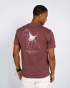 Camiseta Club Burgundy Bloom - Harper &amp; Neyer
