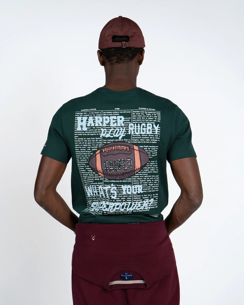 Camiseta Rugby Green Forest - Harper &amp; Neyer