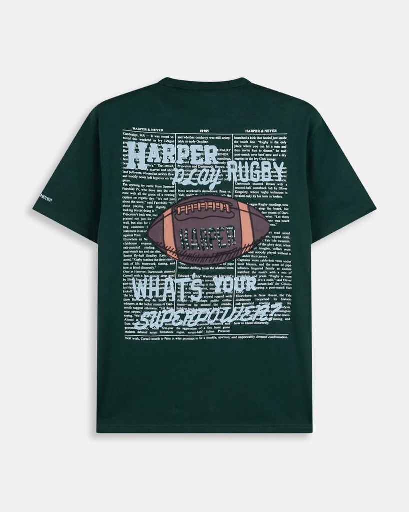 Camiseta Rugby Green Forest - Harper &amp; Neyer