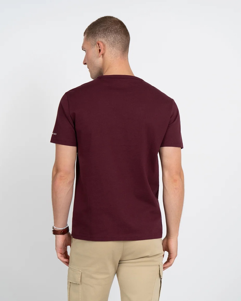 Camiseta New England Rich Burgundy - Harper &amp; Neyer