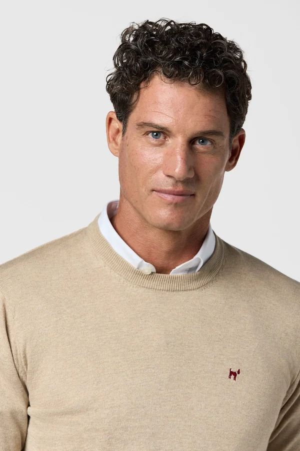 Jersey Redondo Beige Melange - Williot