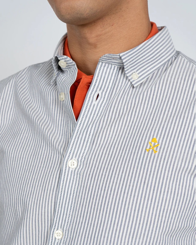 Camisa Rayas Mediterráneo Blue Tide - Harper &amp; Neyer