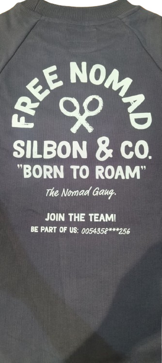 Sudadera Ranglan Free Nomad Azul Marinio - Silbon