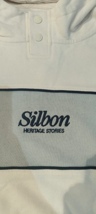 Sudadera Capucha Bloque Snaps Crema - Silbon