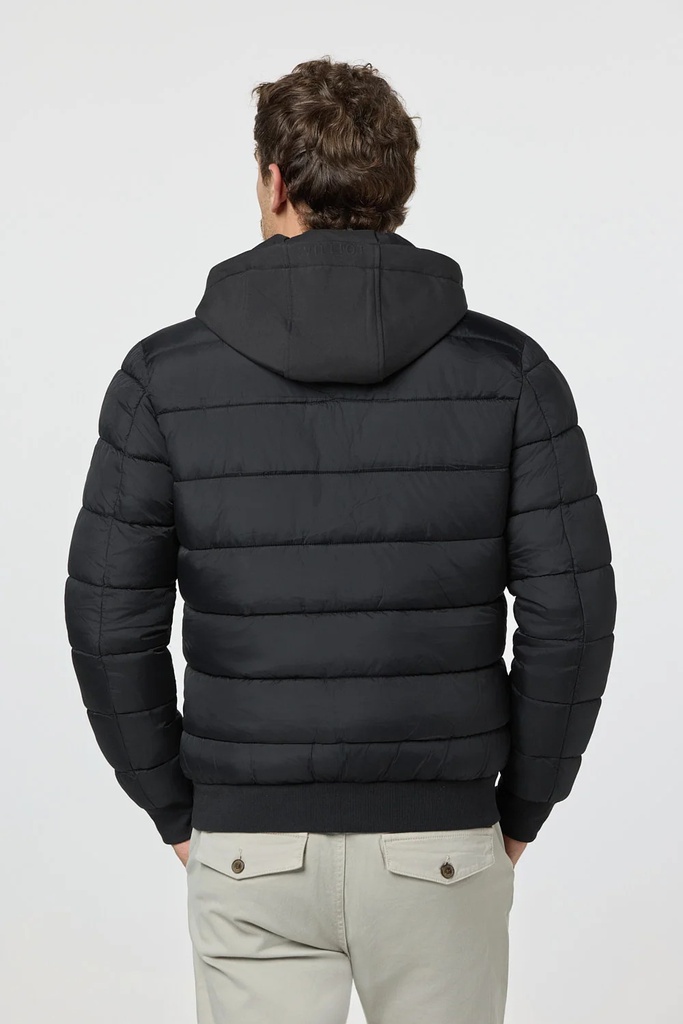 Chaqueta Ligera Con Capucha Negro - Williot