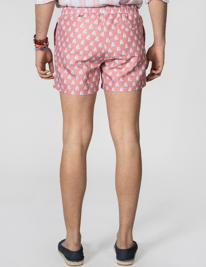 Bañador Sailboat Icon Coral - Harper y Neyer