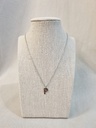 Collar Inicial Plateada Brillo Multicolor Letra "P"