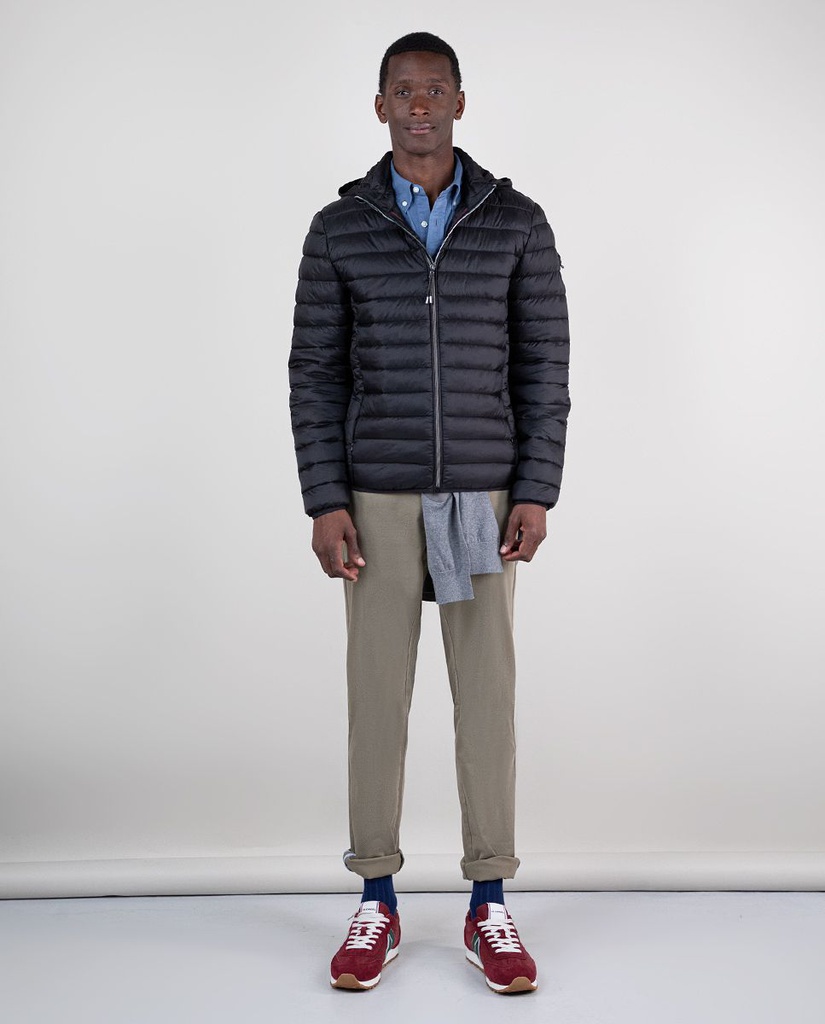 Chaqueta Acolchada Básica Negra - El Ganso