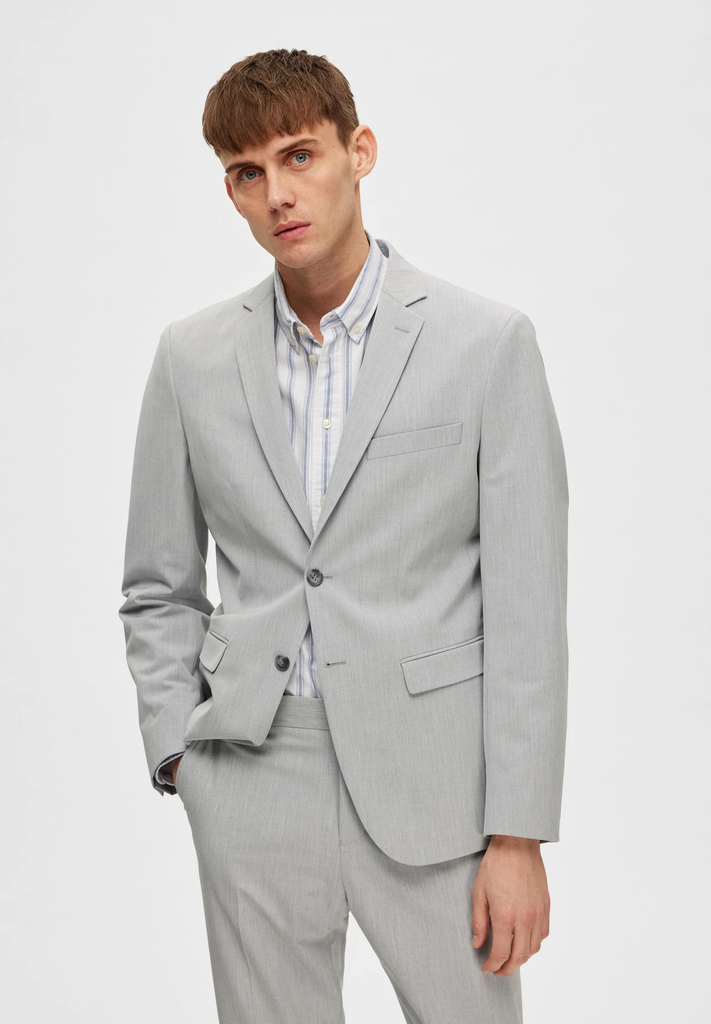 SLHSLIM LIAM Americana  Color Light Grey Melange - Selected Homme