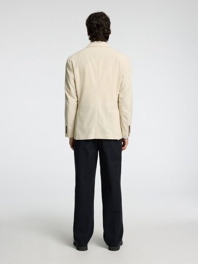 Slhreg Yale Seersucker Blz - Americana Sand - Selected Homme