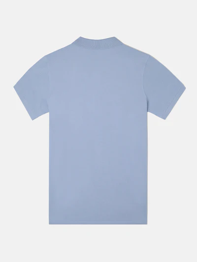 Polo Clásico Liso Azul Indigo - Silbon