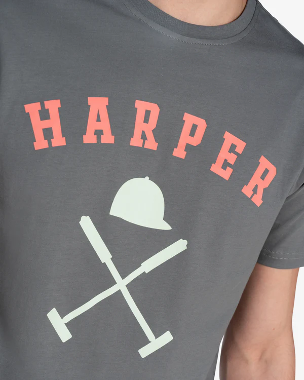 Camiseta New England Gray Anthracite - Harper &amp; Neyer