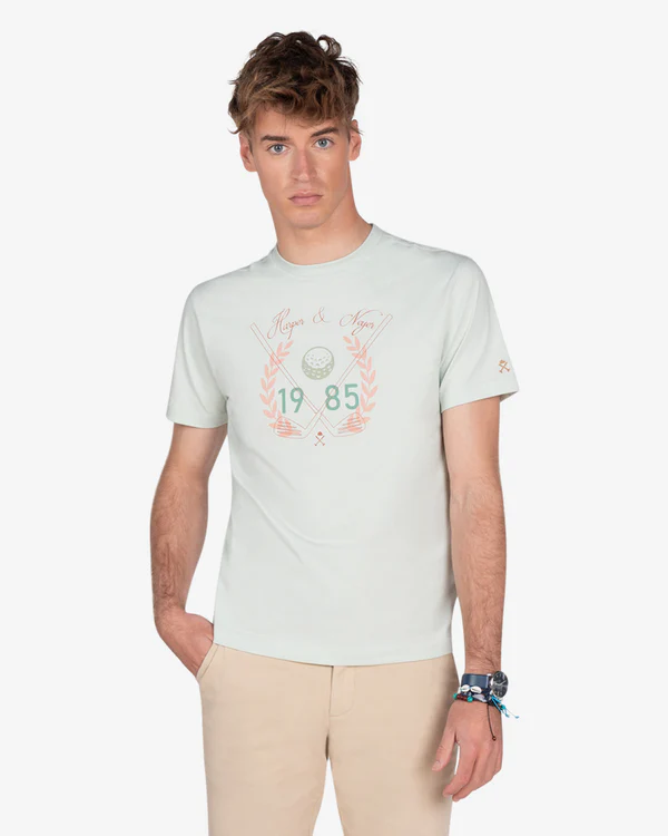 Camiseta Golf Light Turquoise  - Harper &amp; Neyer