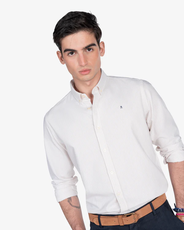 Camisa Mediterraneo Camel  - Harper &amp; Neyer