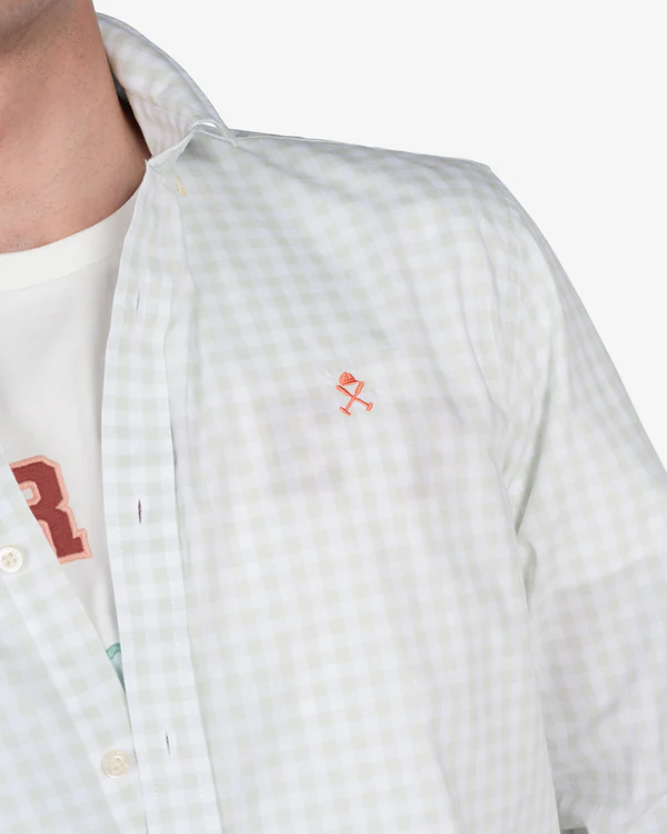 Camisa Vichy Dusty Green   - Harper &amp; Neyer