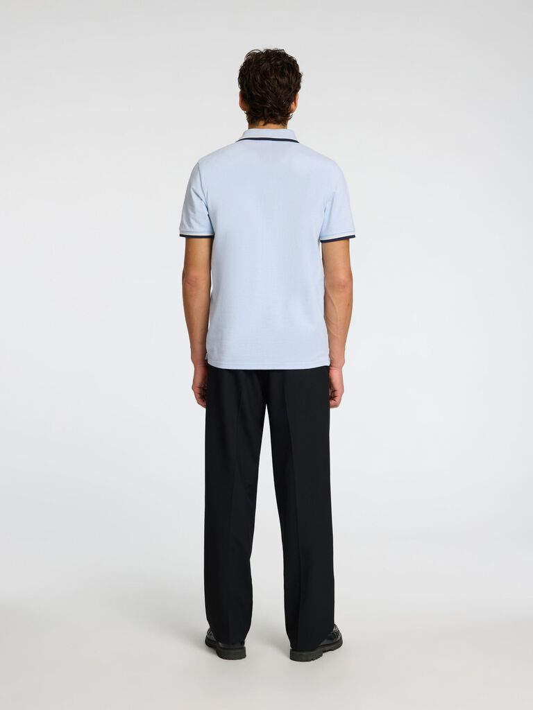 Slhslim-Atlas Sport SS Polo - Cashmere Blue